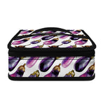 Watercolor Eggplant Pattern Print Small Lunch Bag