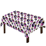 Watercolor Eggplant Pattern Print Tablecloth