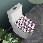 Watercolor Eggplant Pattern Print Toilet Lid Cover