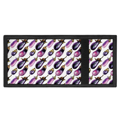 Watercolor Eggplant Pattern Print Trifold Wallet
