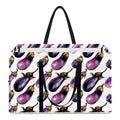 Watercolor Eggplant Pattern Print Utility Tote Bag
