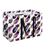 Watercolor Eggplant Pattern Print Utility Tote Bag