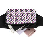 Watercolor Eggplant Pattern Print Waist Bag