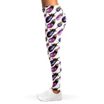 Watercolor Eggplant Pattern Print Women's Leggings