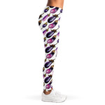 Watercolor Eggplant Pattern Print Women's Leggings