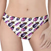 Watercolor Eggplant Pattern Print Women's Thong