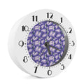 Watercolor Eggplant Print Alarm Clock