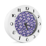 Watercolor Eggplant Print Alarm Clock