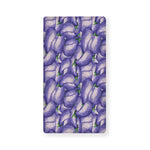 Watercolor Eggplant Print Baby Crib Sheet