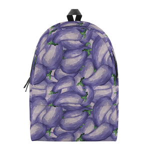 Watercolor Eggplant Print Backpack