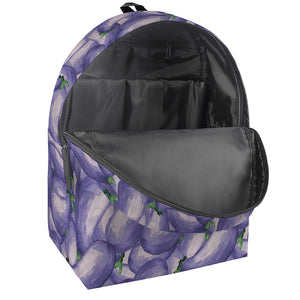 Watercolor Eggplant Print Backpack