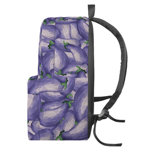 Watercolor Eggplant Print Backpack