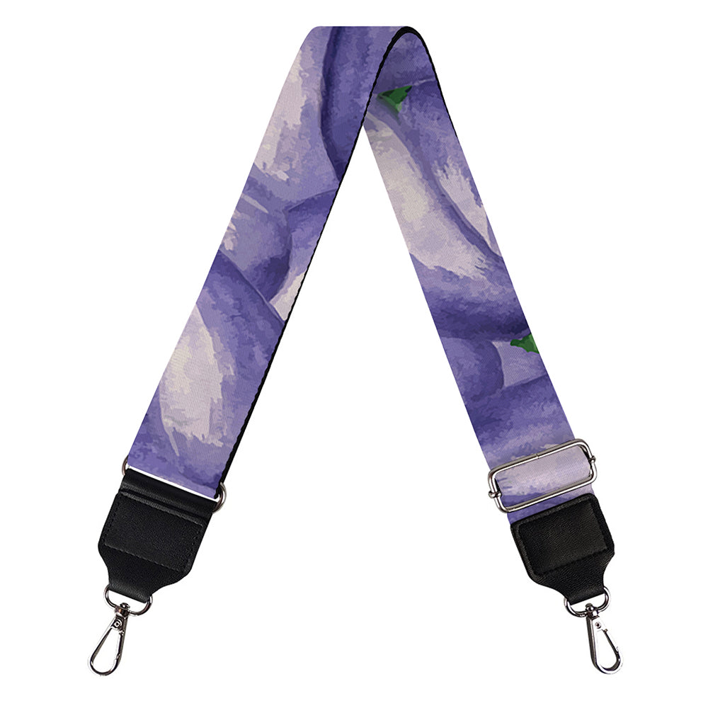 Watercolor Eggplant Print Bag Strap