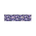 Watercolor Eggplant Print Bed Runner