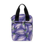 Watercolor Eggplant Print Bible Tote Bag
