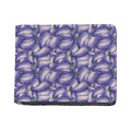 Watercolor Eggplant Print Bifold Wallet