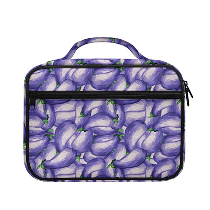 Watercolor Eggplant Print Briefcase Bible Bag