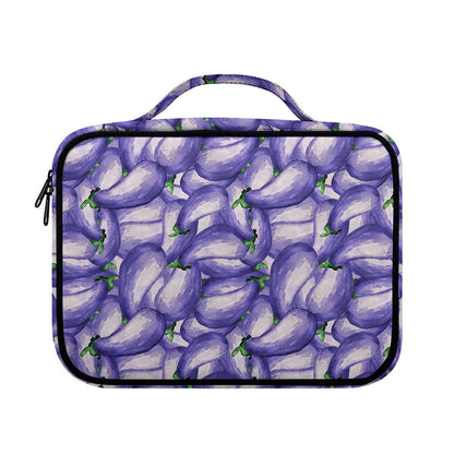 Watercolor Eggplant Print Briefcase Bible Bag