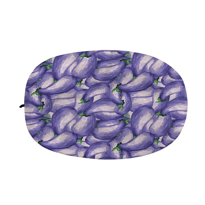 Watercolor Eggplant Print Car Side Mirror Covers
