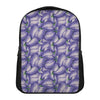 Watercolor Eggplant Print Casual Backpack