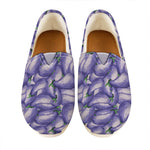 Watercolor Eggplant Print Casual Shoes