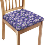 Watercolor Eggplant Print Chair Cushion Cover