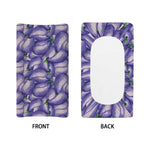 Watercolor Eggplant Print Changing Pad Cover