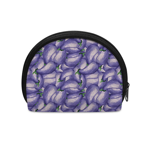 Watercolor Eggplant Print Coin Purse