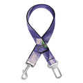 Watercolor Eggplant Print Dog Seat Belt