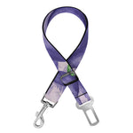 Watercolor Eggplant Print Dog Seat Belt