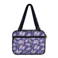 Watercolor Eggplant Print Double Strap Bible Bag