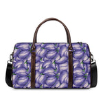 Watercolor Eggplant Print Duffle Bag