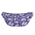 Watercolor Eggplant Print Fanny Pack