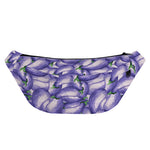 Watercolor Eggplant Print Fanny Pack