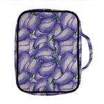 Watercolor Eggplant Print Front Pocket Bible Bag