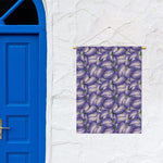 Watercolor Eggplant Print Garden Flag