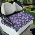 Watercolor Eggplant Print Golf Cart Seat Cover