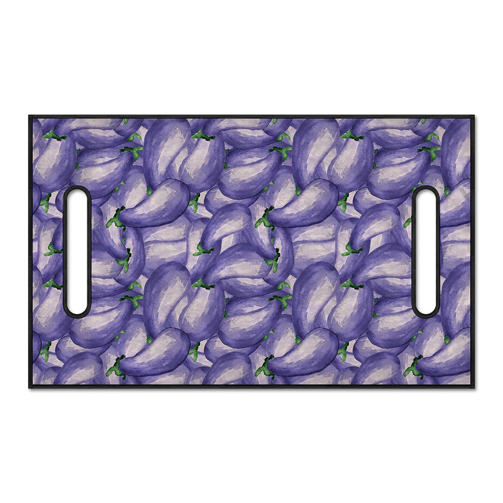 Watercolor Eggplant Print Golf Cart Seat Cover