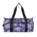 Watercolor Eggplant Print Gym Bag