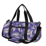 Watercolor Eggplant Print Gym Bag
