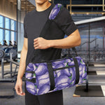 Watercolor Eggplant Print Gym Bag