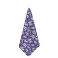 Watercolor Eggplant Print Hand Towel