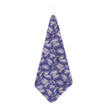 Watercolor Eggplant Print Hand Towel