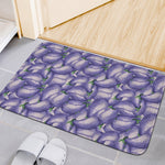 Watercolor Eggplant Print Indoor Door Mat