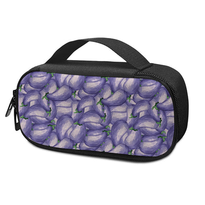 Watercolor Eggplant Print Insulin Cooler Travel Case