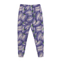 Watercolor Eggplant Print Jogger Pants