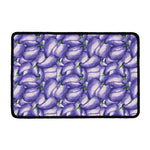 Watercolor Eggplant Print Kitchen Mat
