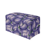 Watercolor Eggplant Print Leather Tissue Box Cover