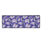 Watercolor Eggplant Print Long Kitchen Mat