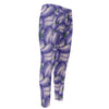 Watercolor Eggplant Print Men's Compression Pants